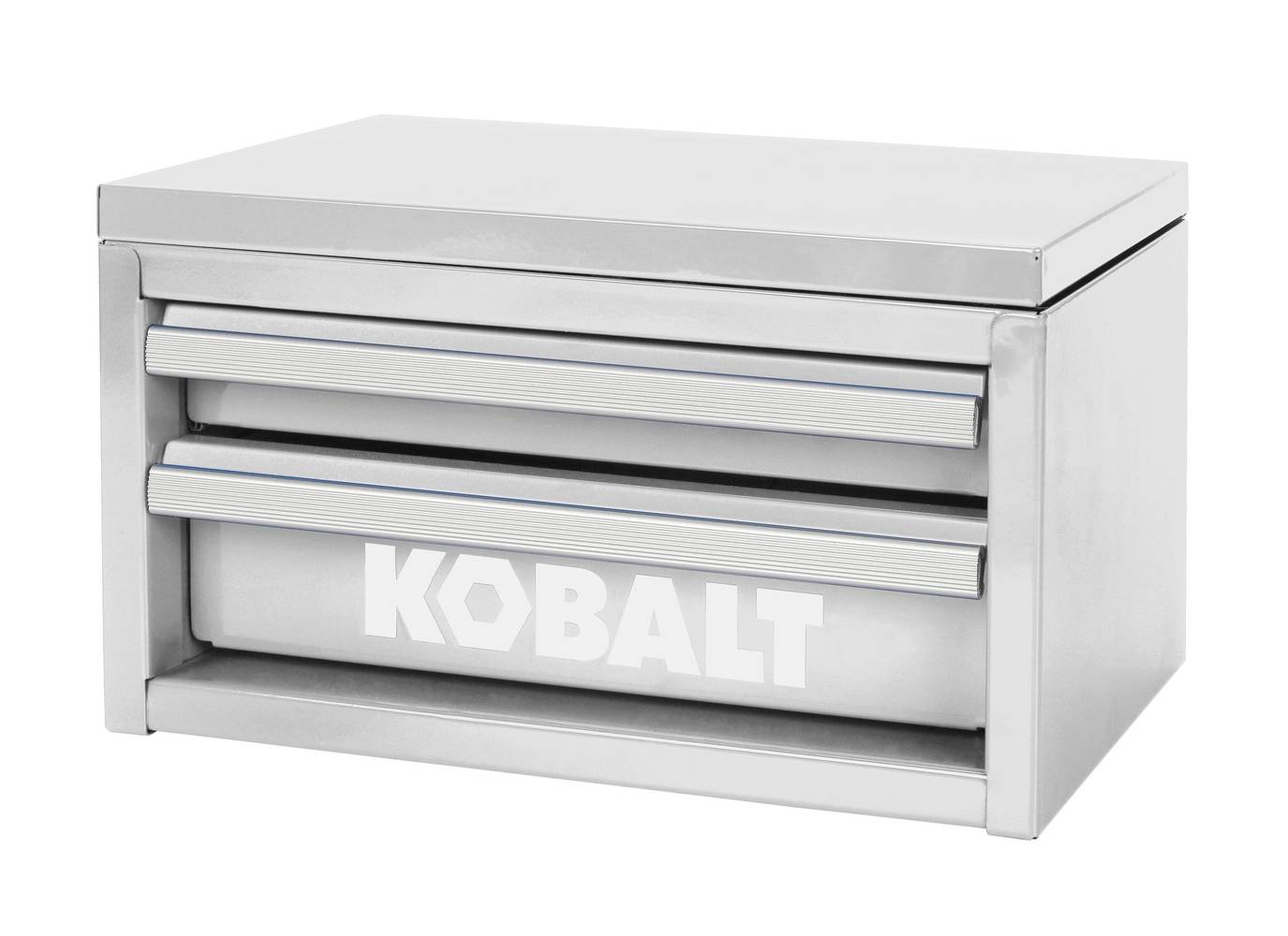 Kobalt Mini 10.83-in W x 5.91-in H x 5.91-in D 2-Drawer White Steel Tool Box | 54417