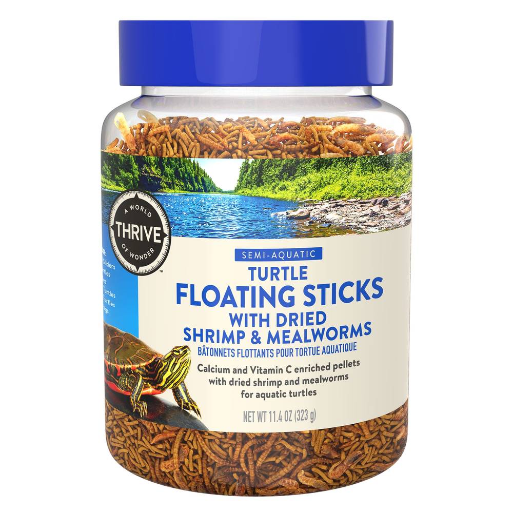 Thrive Floating Sticks With Dried Turtle Food ( /shrimp & mealworms)