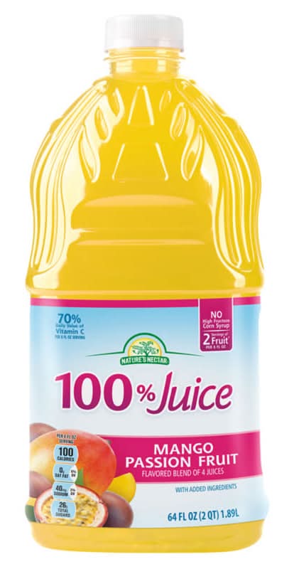 Nature's Nectar 100% Juice, Mango-Passion Fruit (64 fl oz)