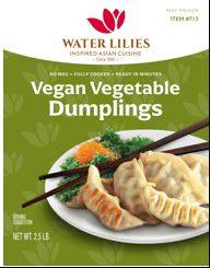 Water Lilies - Frozen Vegan Vegetable Dumplings - 2.5 lbs