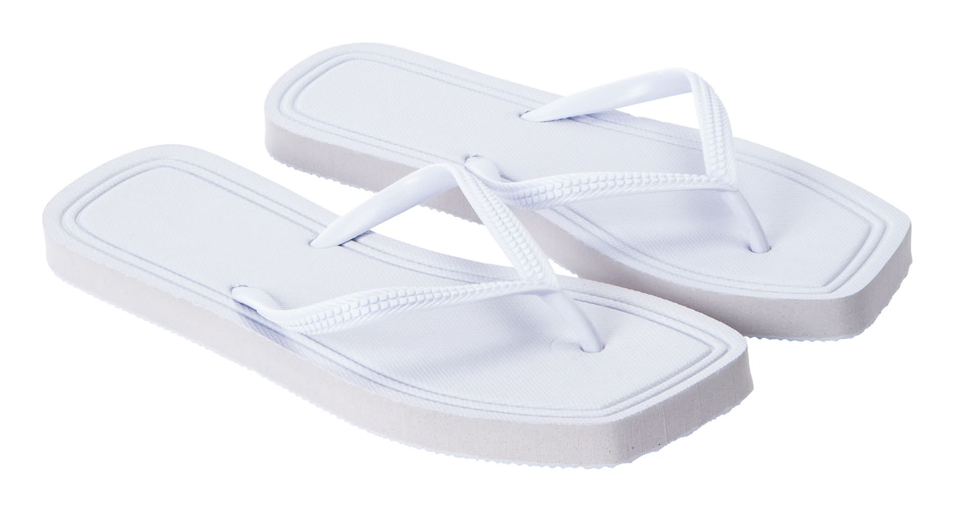 Juniors Summer Flip Flops Womens 7/8 White