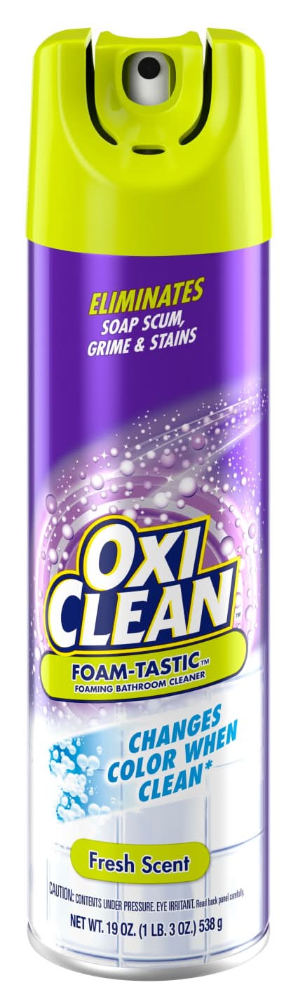 Kaboom Oxi Clean Foam Tastic Bathroom Cleaner, Fresh (19 oz)