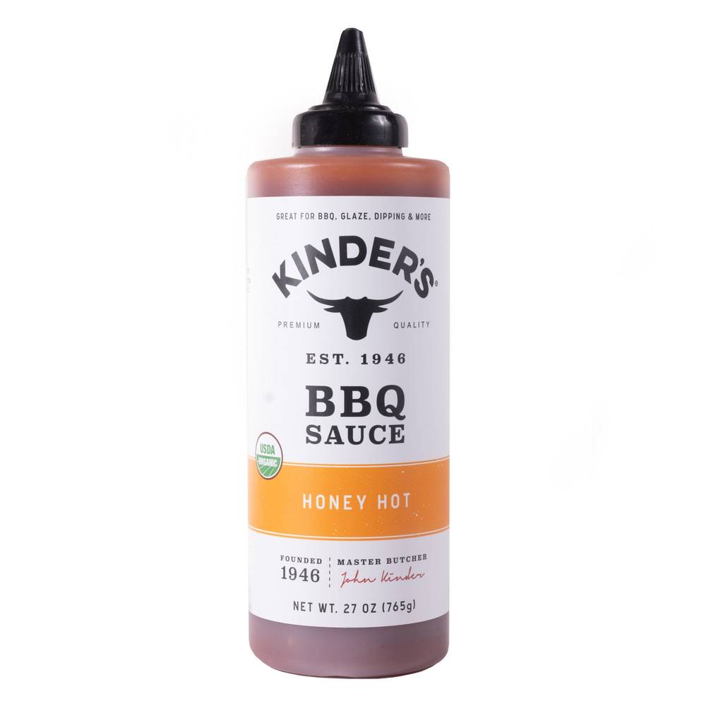 Kinder's Organic Honey Hot Barbeque Sauce, 24.8 oz