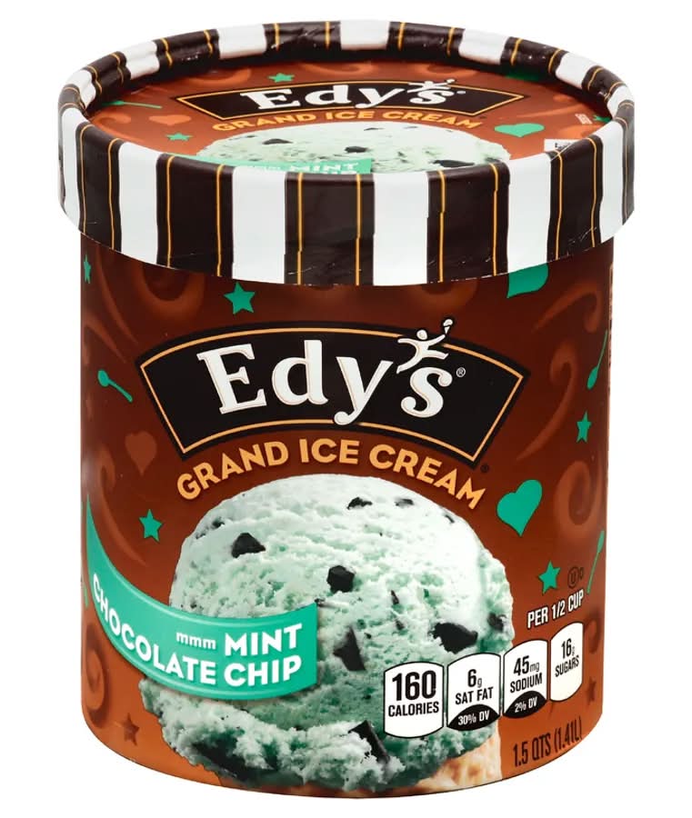 Edy's Mint Chocolate Chip Ice Cream