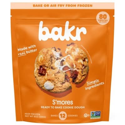 Bakr S'mores Ready To Bake Cookie Dough, Chocolate Chip (8 oz)