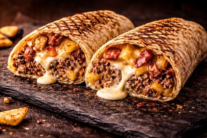 Le French Tacos bacon Emmental Râpé