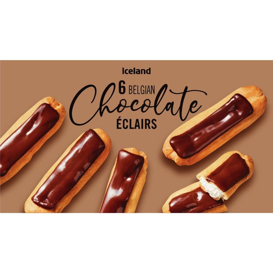 Iceland Belgian Chocolate Éclairs (6 pack)