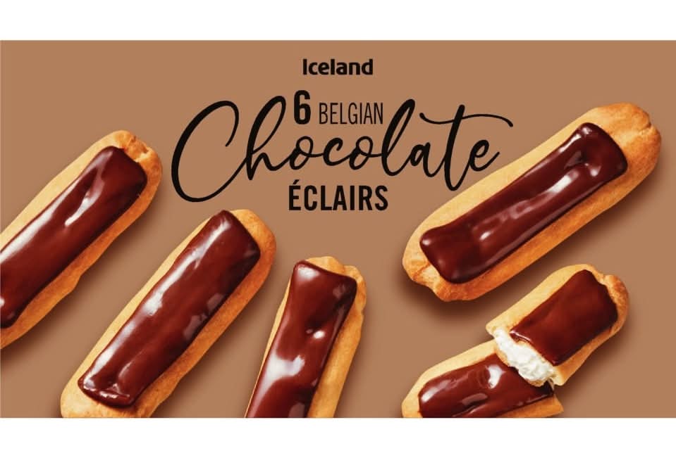 Iceland Belgian Chocolate Éclairs (6 pack)