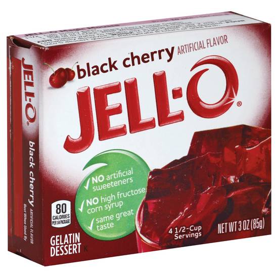 Jell-O Black Cherry Flavor Gelatin Mix (3 oz)
