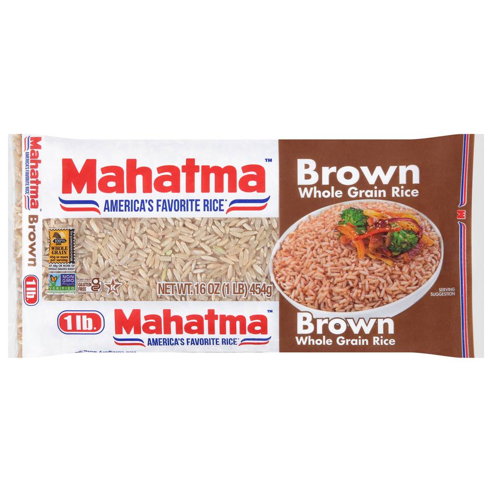 Mahatma Natural Whole Grain Brown Rice (1 lbs)