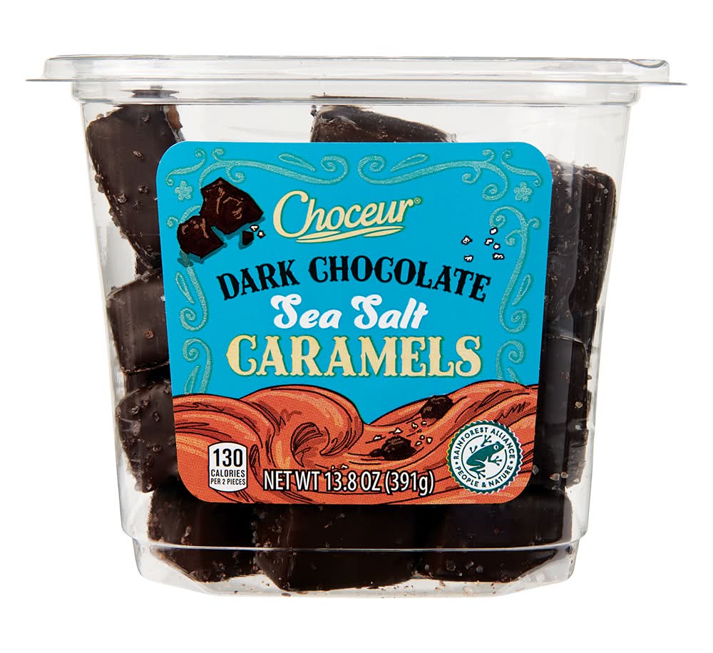 Choceur Dark Chocolate, Sea Salt Caramels (13.8 oz)