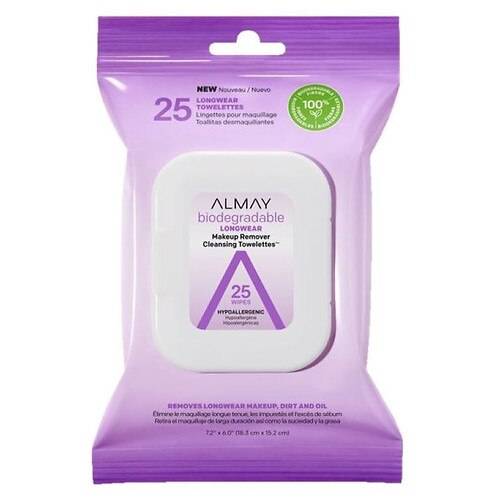 Almay Biodegradable Makeup Remover Cleansing Towelettes - 25.0 ea