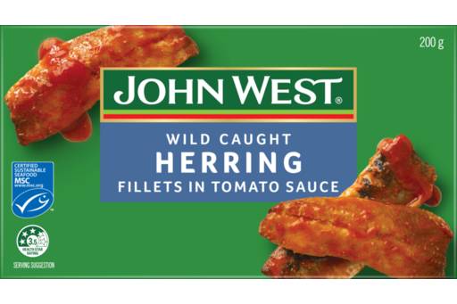 John West Herrings in Tomato Sauce (200g)