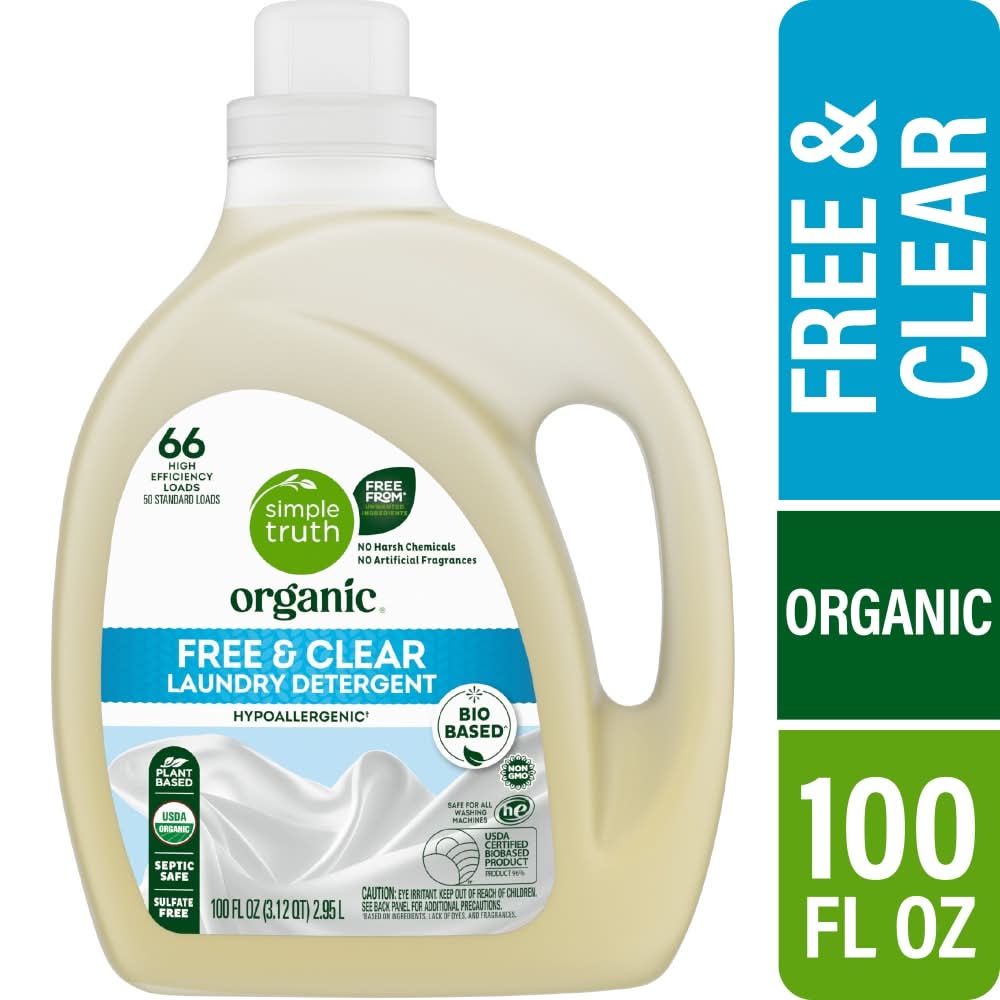 Simple Truth Organic Liquid Laundry Detergent, Free-Clear (100 fl oz)