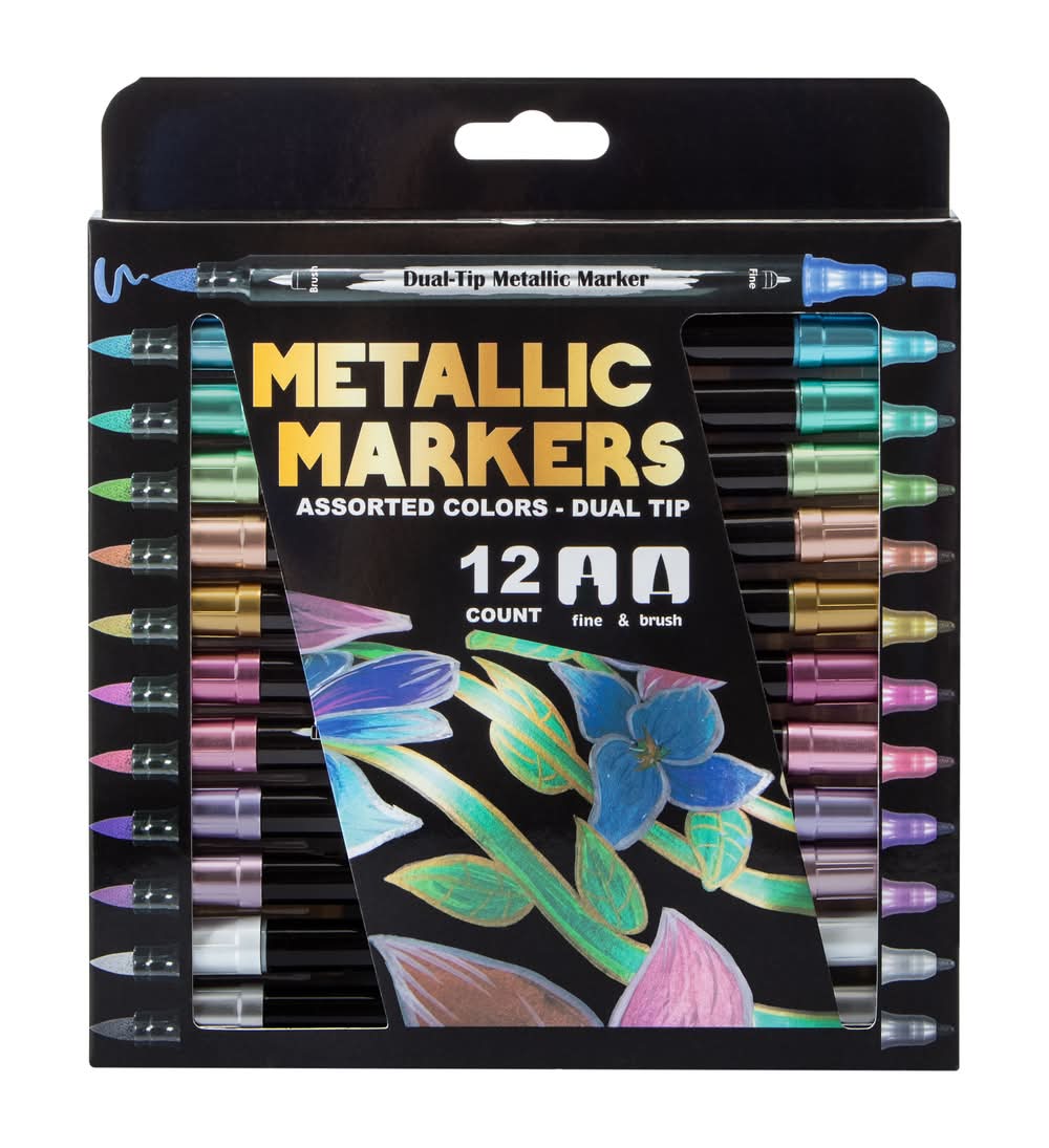 Metallic Markers 12-Count