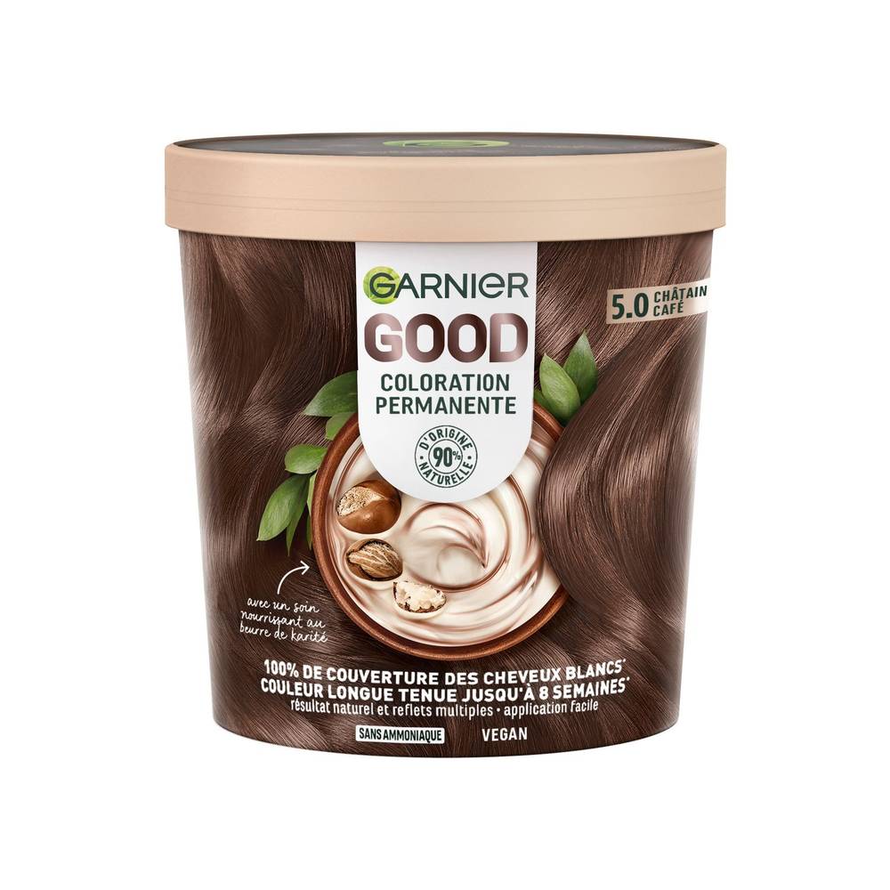 Garnier - Good coloration cheveux 5.0 chatain clair café (216g)