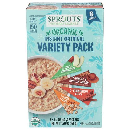 Sprouts Organic Variety Pack Instant Oatmeal