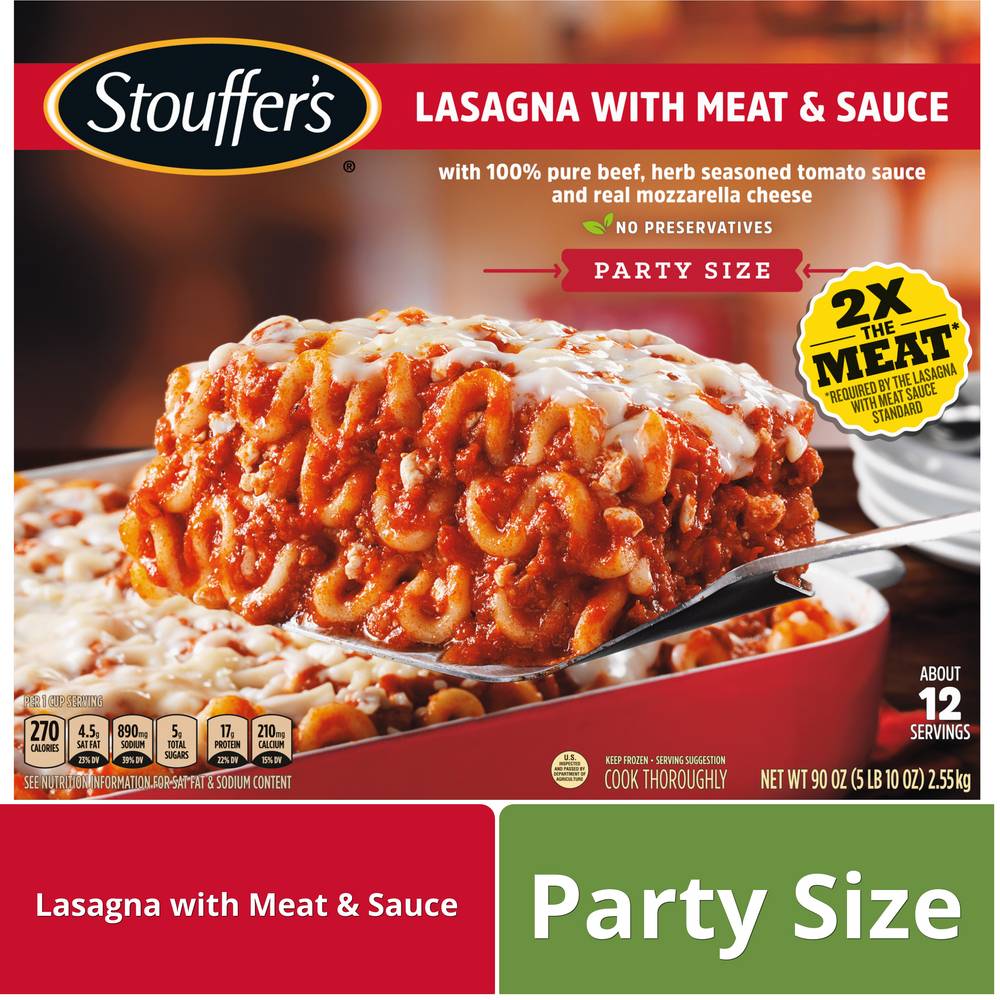 Stouffer's Meat and Sauce Frozen Meal (lasagna)