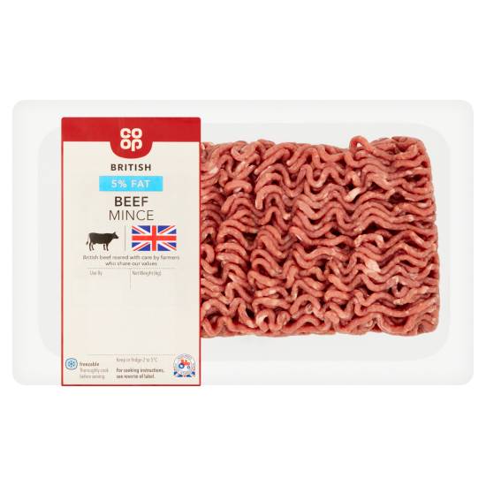 Co-op 5% Fat Beef Mince (500g)