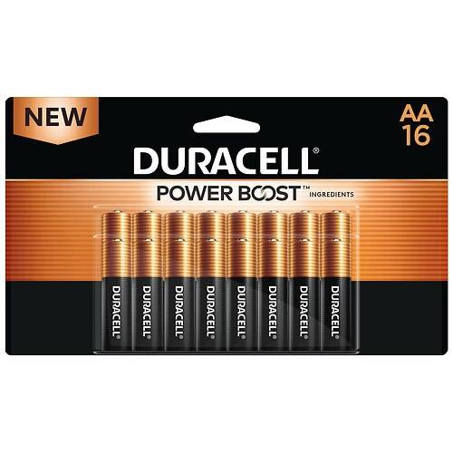 Duracell Coppertop Alkaline Batteries AA - 16.0 ea