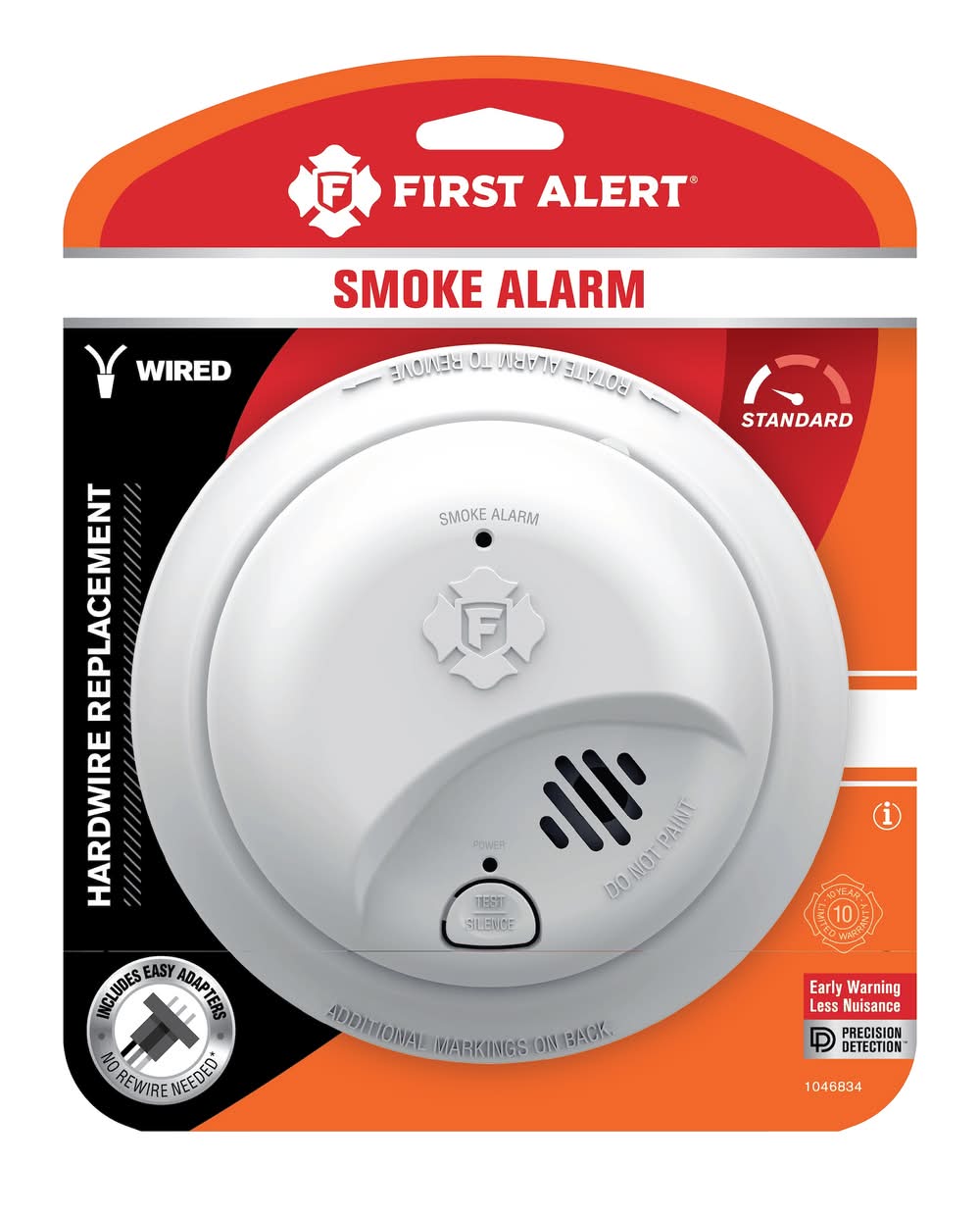 First Alert Precision Detection Interconnect Hardwired Smoke Alarm
