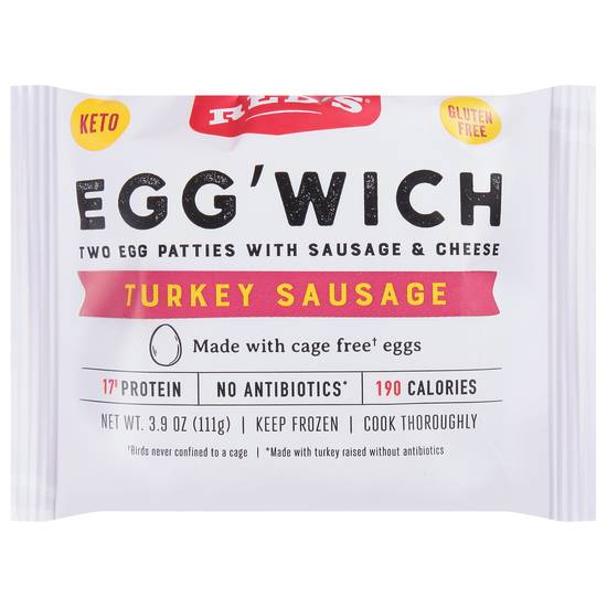 Red's Turkey Sausage Egg' Wich Breadless Sandwich