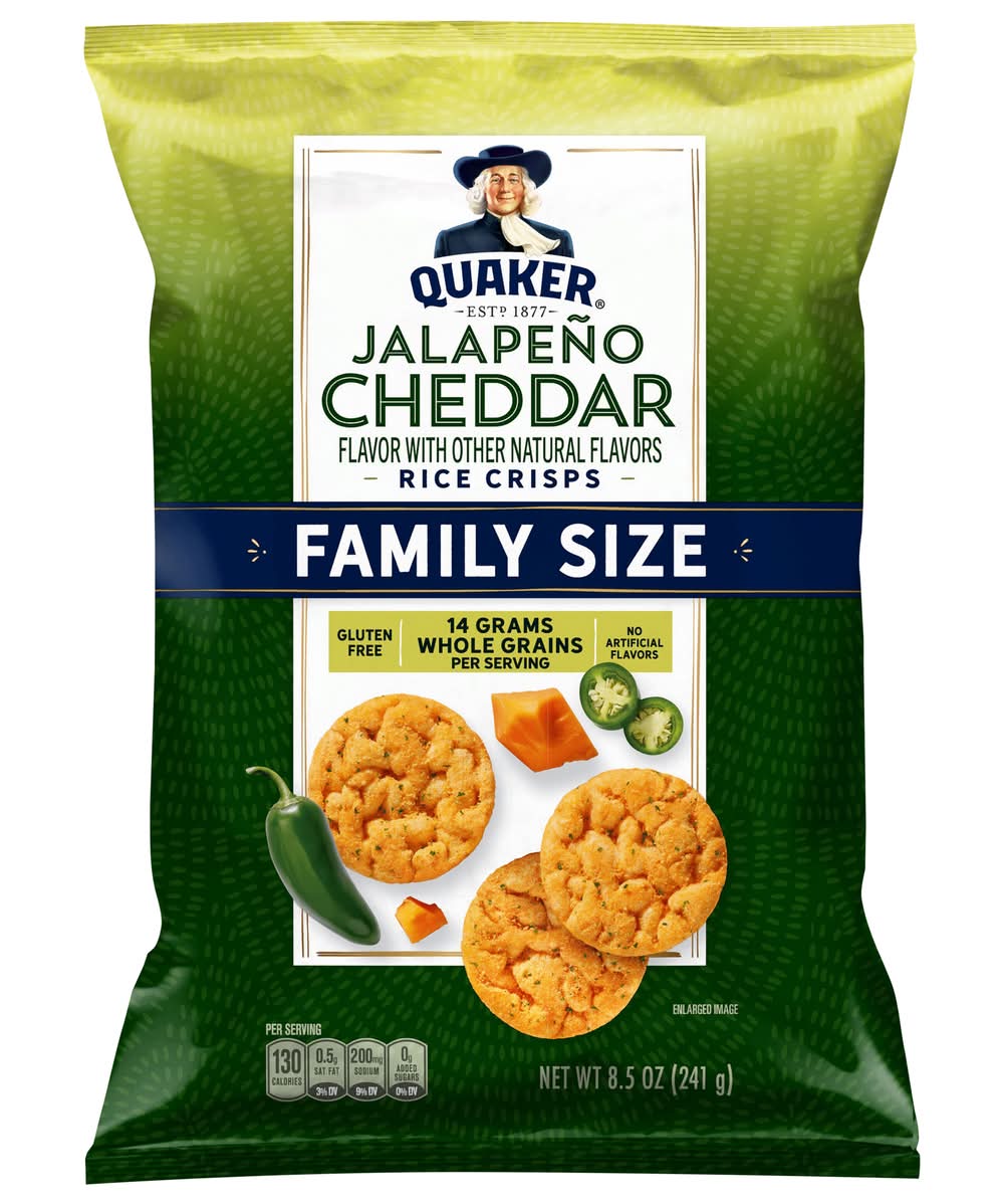 Quaker Family Size Rice Crisps, Jalapeno Cheddar (8.5 oz)