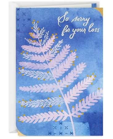 Hallmark So Sorry For Your Loss Sympathy Card
