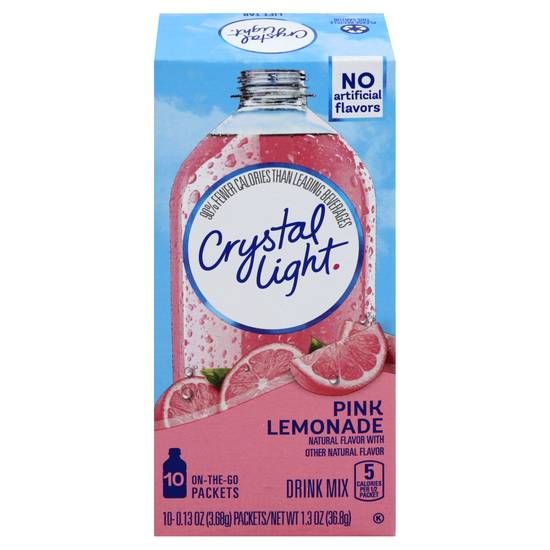 Crystal Light Pink Lemonade Drink Mix (10 ct, 0.13 oz)