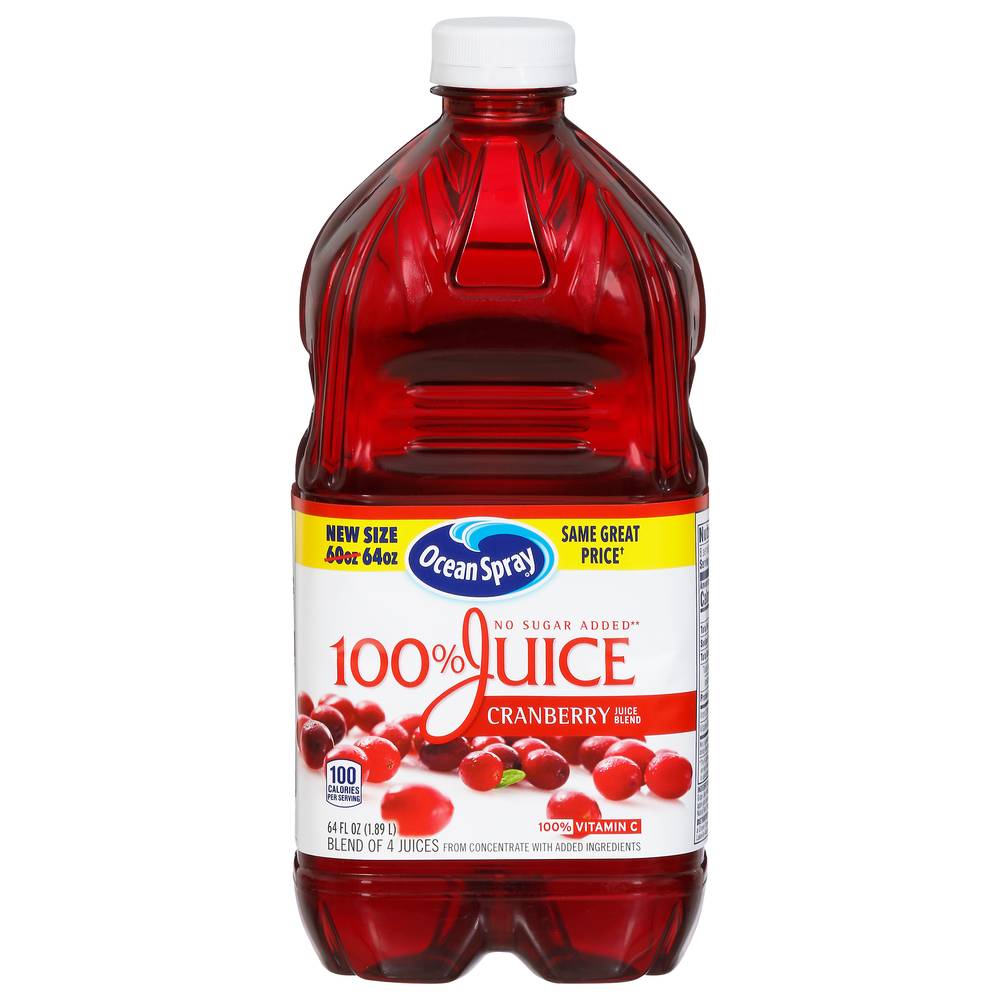 Oceanspray 100% Cranberry Juice Drink (64 fl oz)