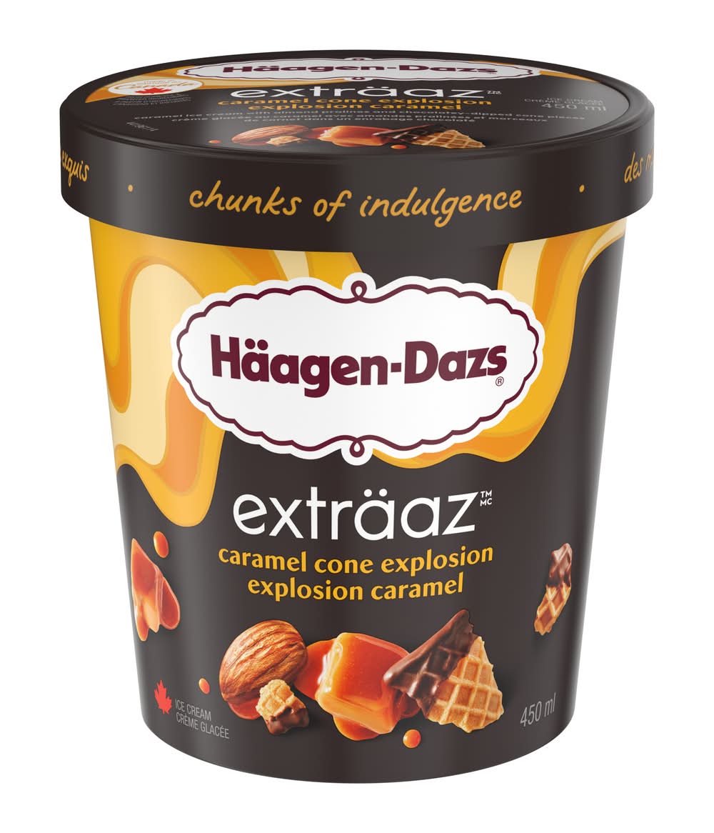 Häagen-Dazs Cone Explosion Ice Cream, Caramel (450 ml)