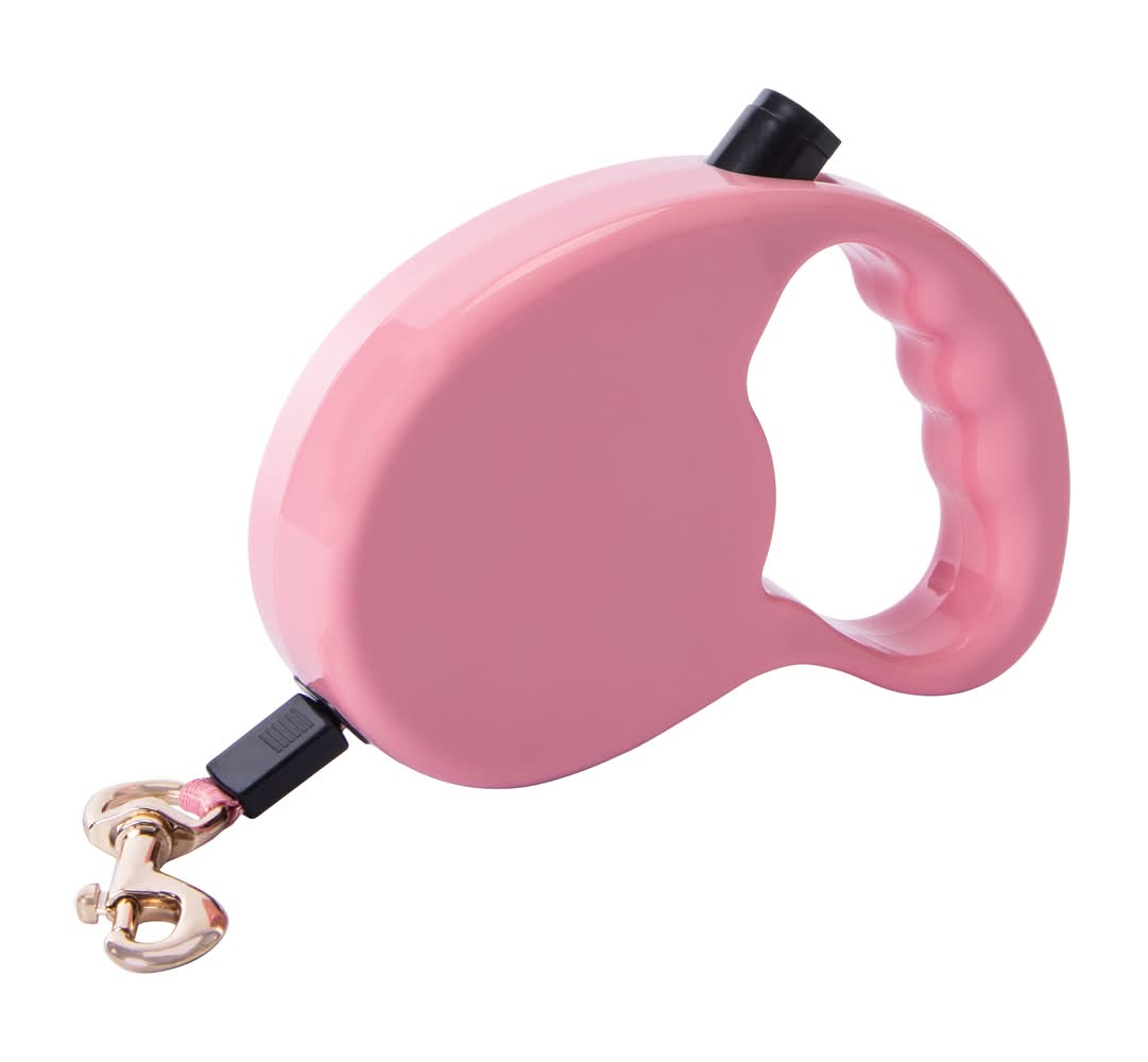 Pet Retractable Leash Pink