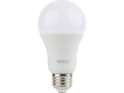 Vivitar Wi-Fi 40W Equivalent A19 LED Smart Light Bulb, Soft White (LB45-NOC)