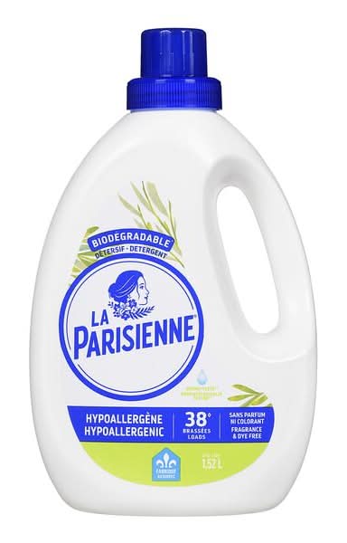La parisienne lessive hypoallergénique biodégradable non parfumé - unscented hypoallergenic biodegradable laundry detergent