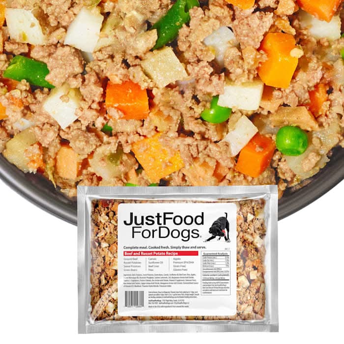 JustFoodForDogs Daily Diets Beef & Russet Potato Frozen Dog Food, 72 oz.