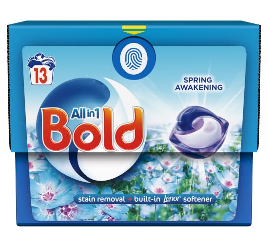 Bold Spring, All-In-1 Pods Washing Liquid Capsules (13 pack)
