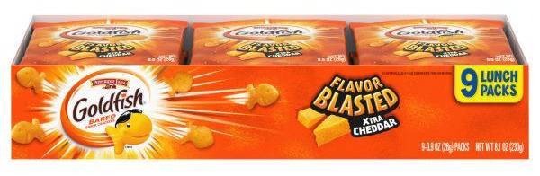 Goldfish Flavor Blasted Baked Snack Crackers, Xtra Cheddar