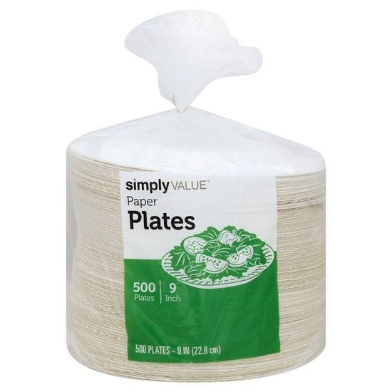 Simply Value 9' Paper Plates (500 ct)
