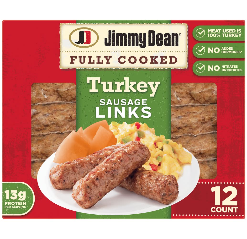 Jimmy Dean Fully Cooked Turkey Sausage Links (9.6 oz, 12 ct)