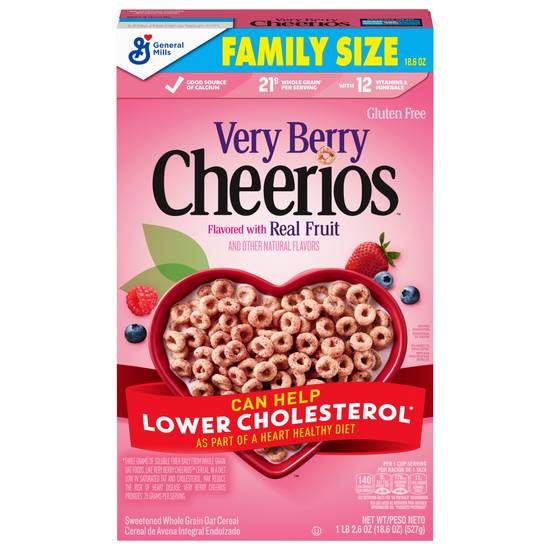 Cheerios Very Berry Flavored Whole Grain Oat Cereal