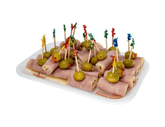 Rollitos de Jamon, Queso, Aceitunas 25 pcs