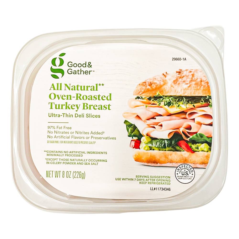 Good & Gather All Natural Oven Roasted Turkey Breast (8 oz)