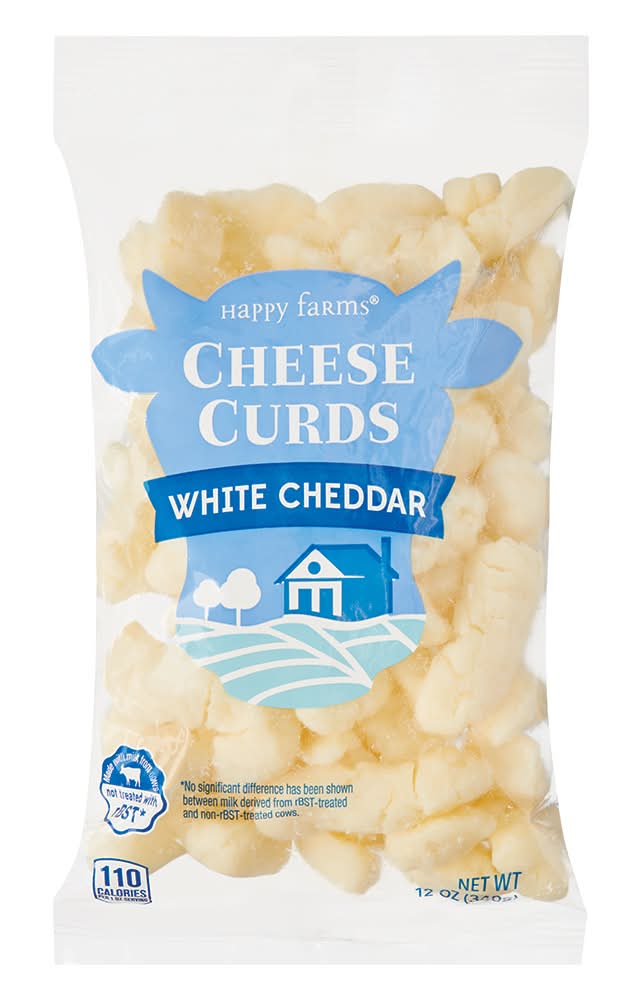 Happy Farms White Cheddar Cheese Curds (12 oz)