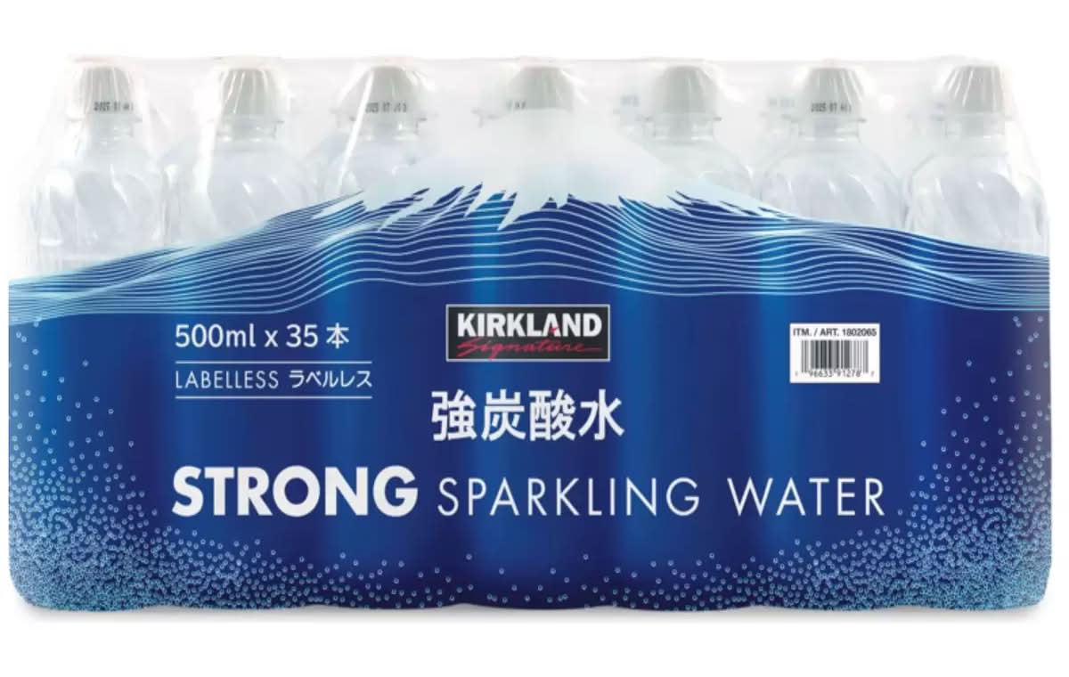 カークランドシグネチャー 強炭酸水 ラベルレス 500ml x 35本