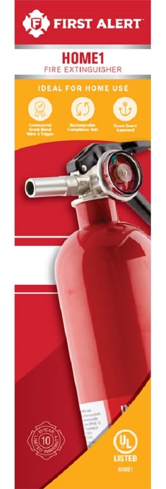 First Alert Home 1-A:10-B:C Residential Rechargeable Fire extinguisher