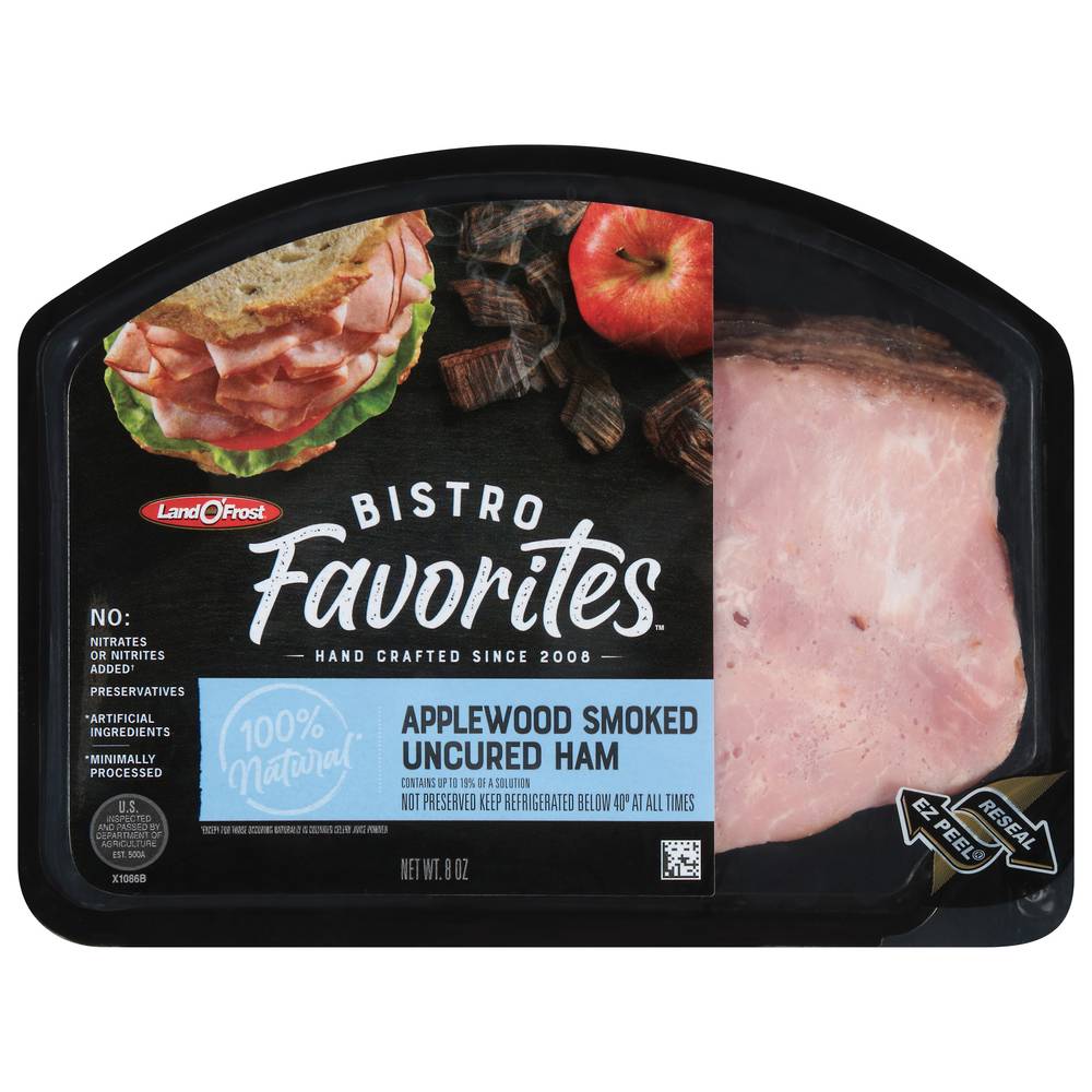 Land O' Frost Bistro Favorites Applewood Smoked Uncured Ham (8 oz)