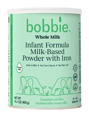 Bobbie Grass Fed Whole Milk Infant Powdered Formula - 14oz