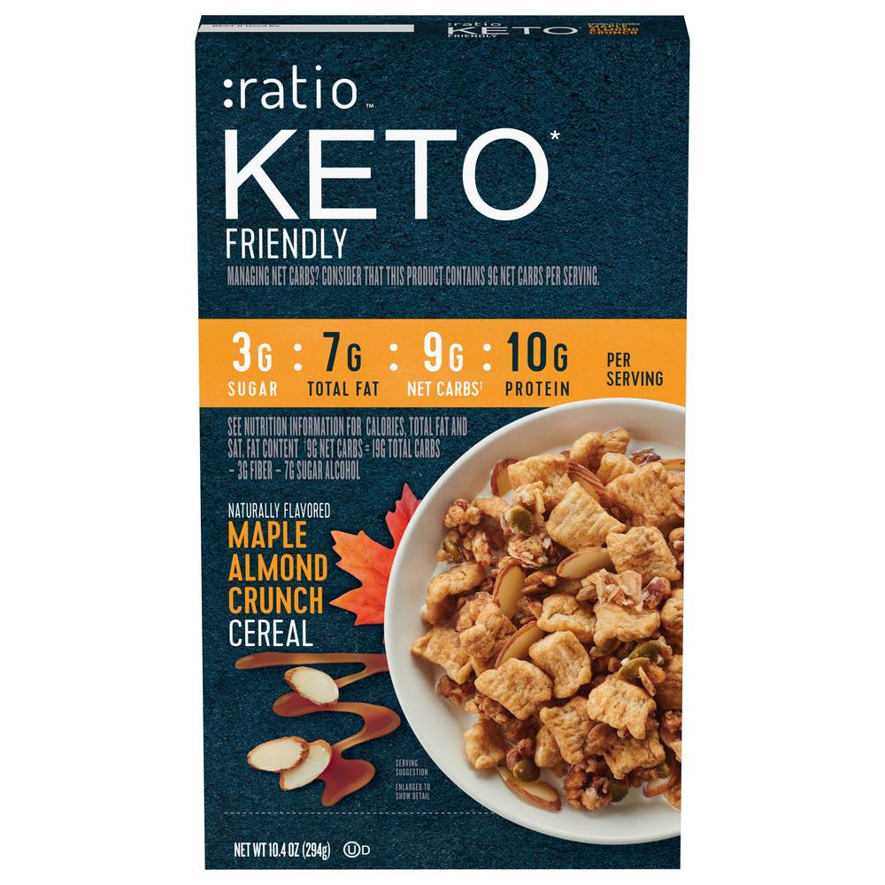 Ratio Keto Friendly Maple Almond Crunch Cereal