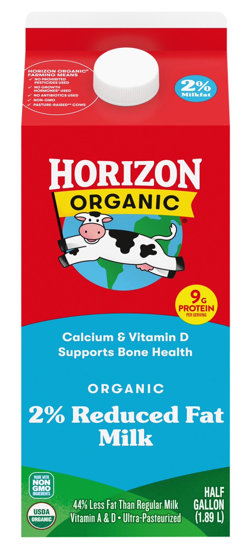 Horizon Organic 2% Reduced Fat Milk (1.89 L)