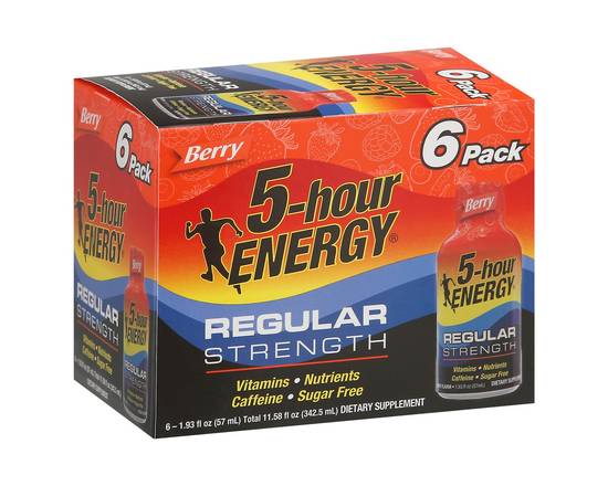 5-Hour Energy · Regular Strength Berry Shot (6 x 1.9 fl oz)
